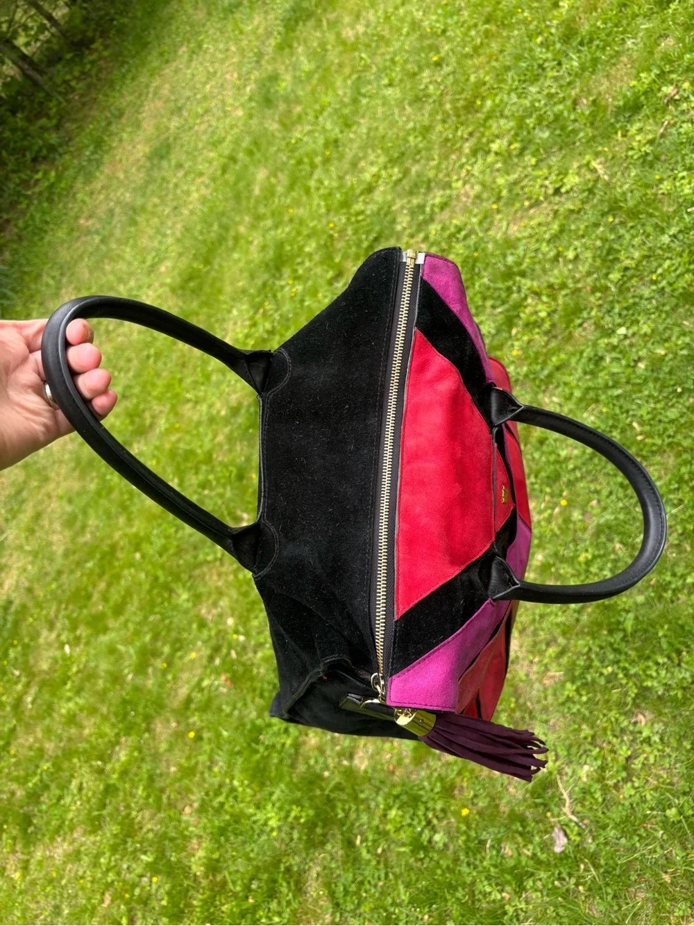 Henri Bendel Suede Leather Shoulder Bag - Picture 15 of 17
